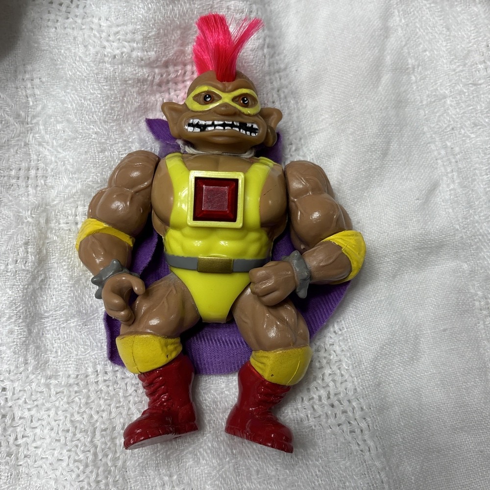 Vintage Stone Protectors Chester the Wrestler Figure Troll Ace Novelty - 5" Tall